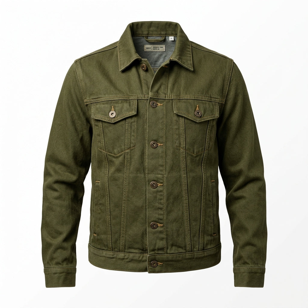 Unisex Colored Denim Trucker Jacket