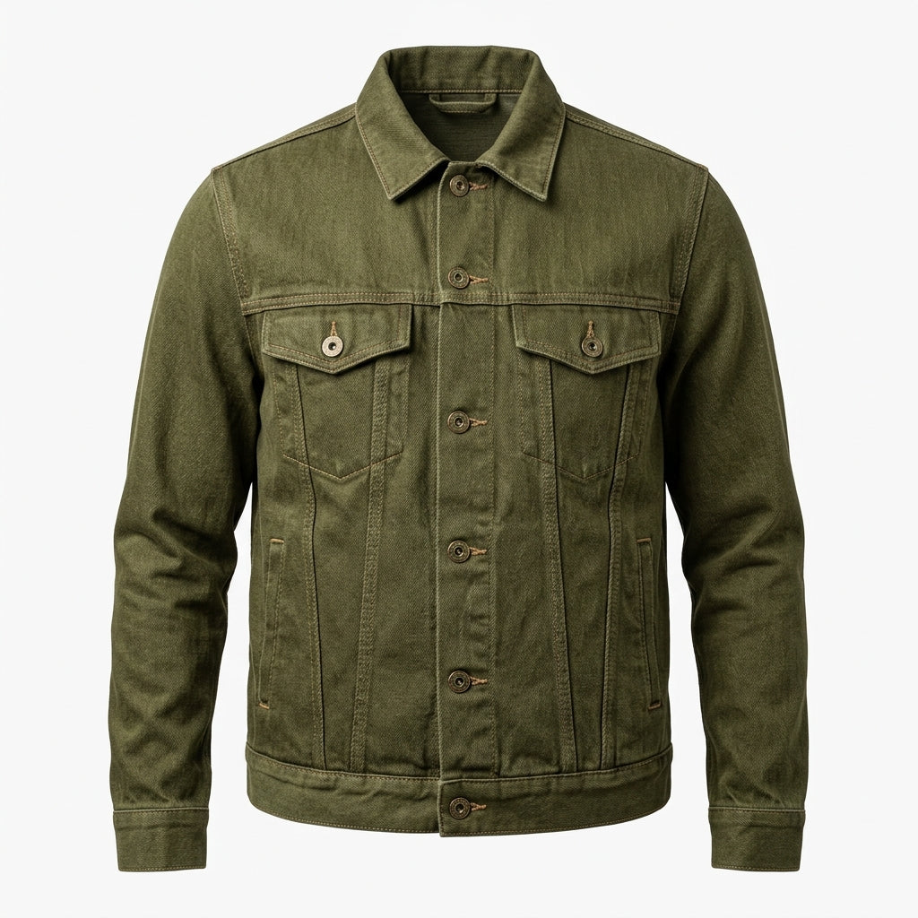 Unisex Colored Denim Trucker Jacket