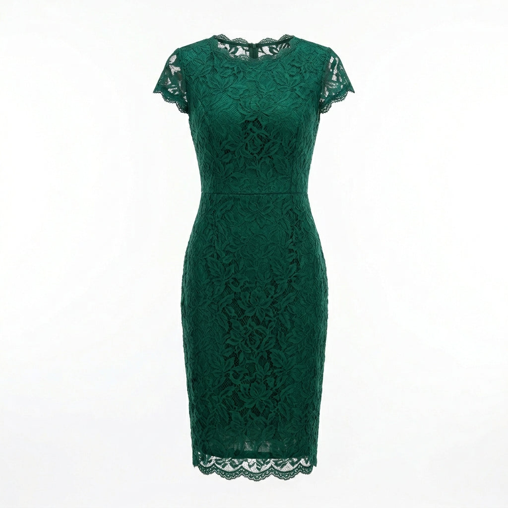 Women's Elegant Lace Cocktail Dress