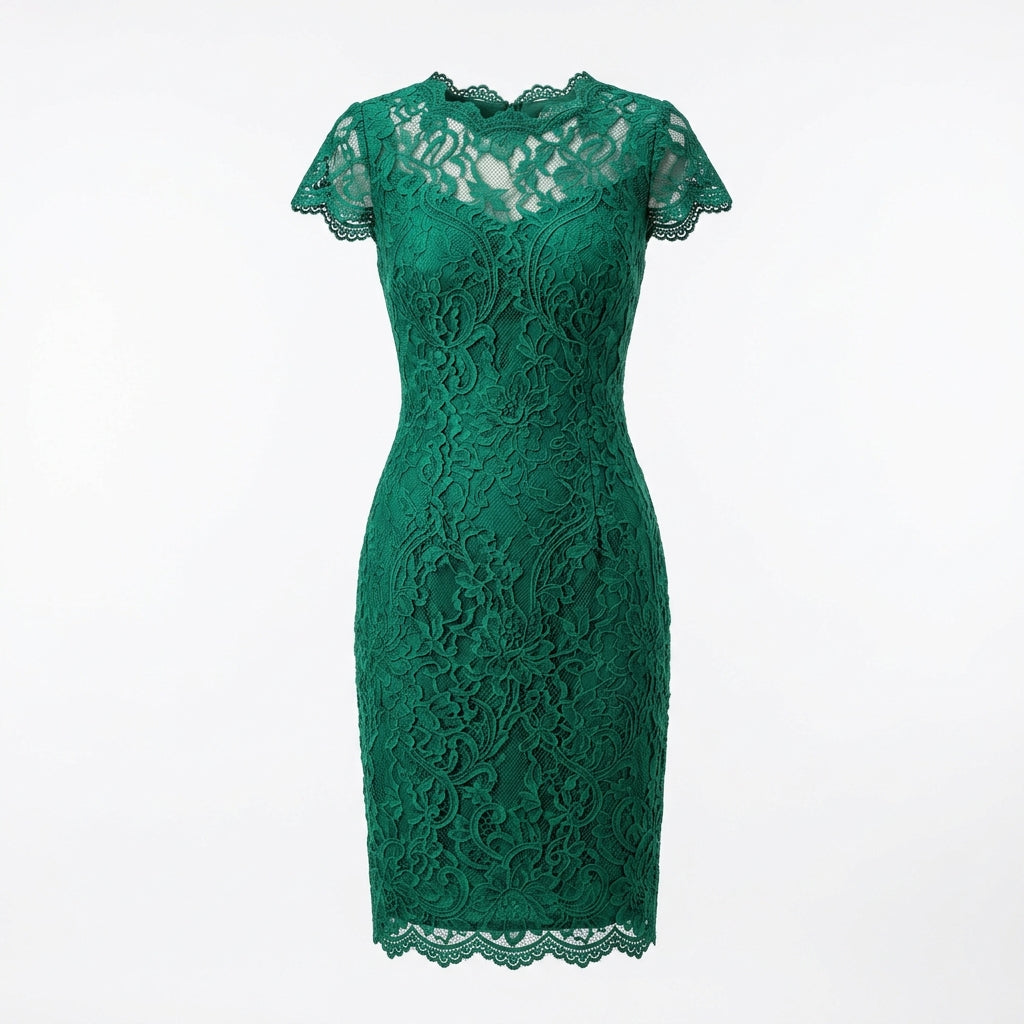 Women's Elegant Lace Cocktail Dress