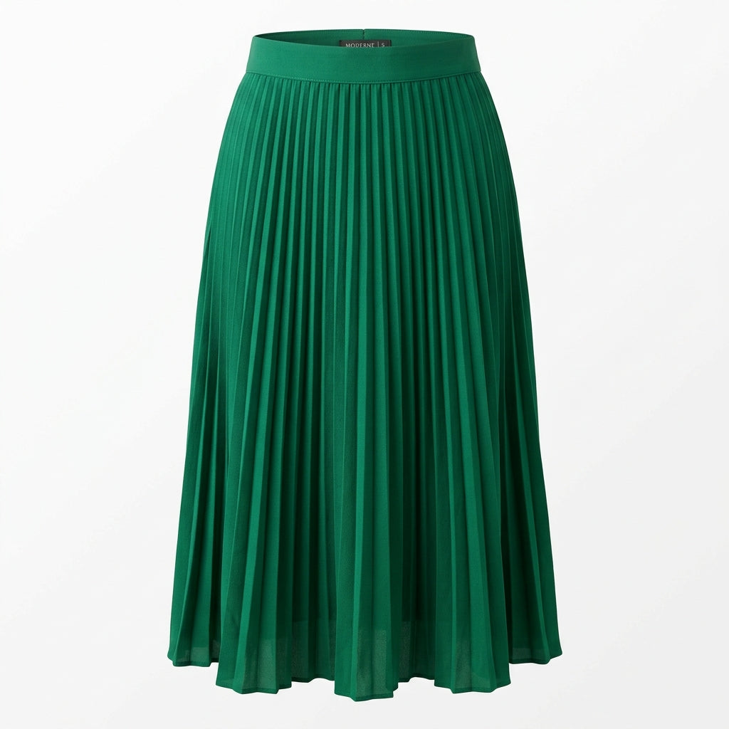 Women's Accordion-Pleated Midi Skirt