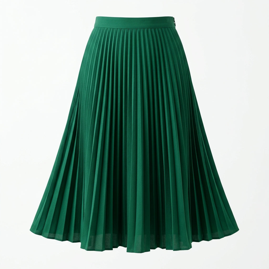 Women's Accordion-Pleated Midi Skirt