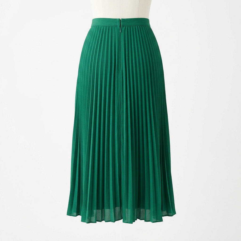 Women's Accordion-Pleated Midi Skirt