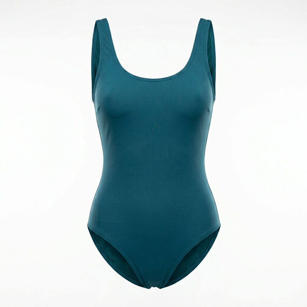 Women's Classic Scoop-Neck One-Piece Swimsuit